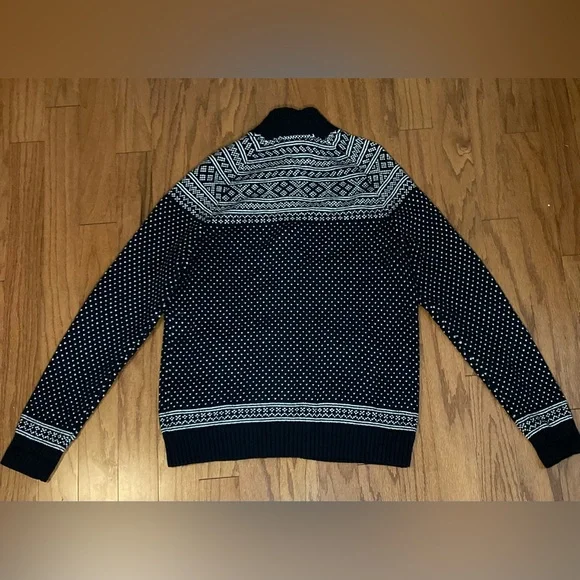 Tommy Hilfiger- Blue and gray men’s zip up sweater size large - Picture 5 of 5